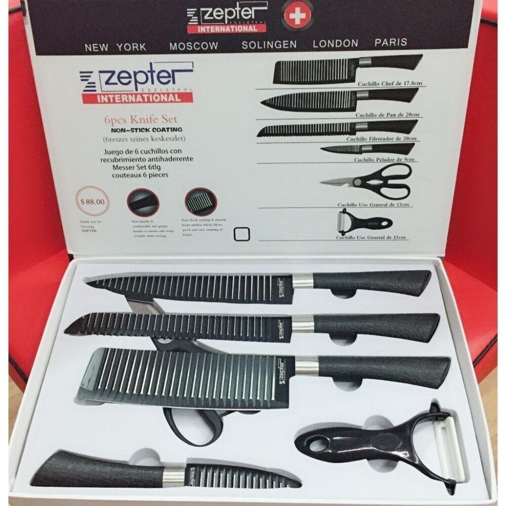 Kitchen Knife Set 6 Pcs Knife Set (কুরবানি ঈদে মাংস ও সবজি কাটা কাটির করার দ্রুত সমাধান)
